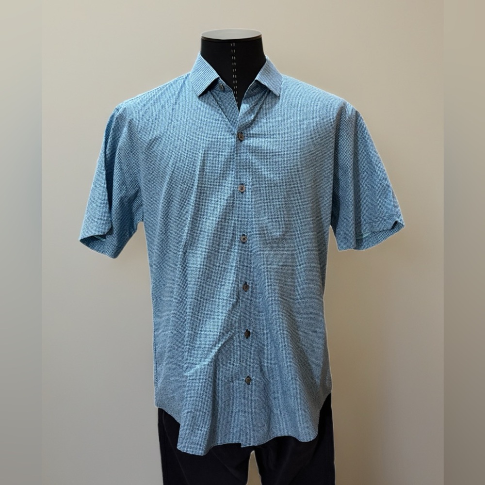 Zachary Prell Light Blue Casual Button Down Shirt